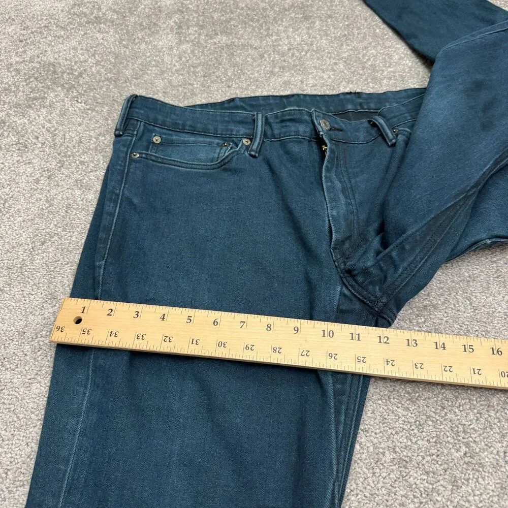 Levi’s 541 Athletic Fit Denim Jeans Men W38 L30 Blue Dark Wash Stretch Straight